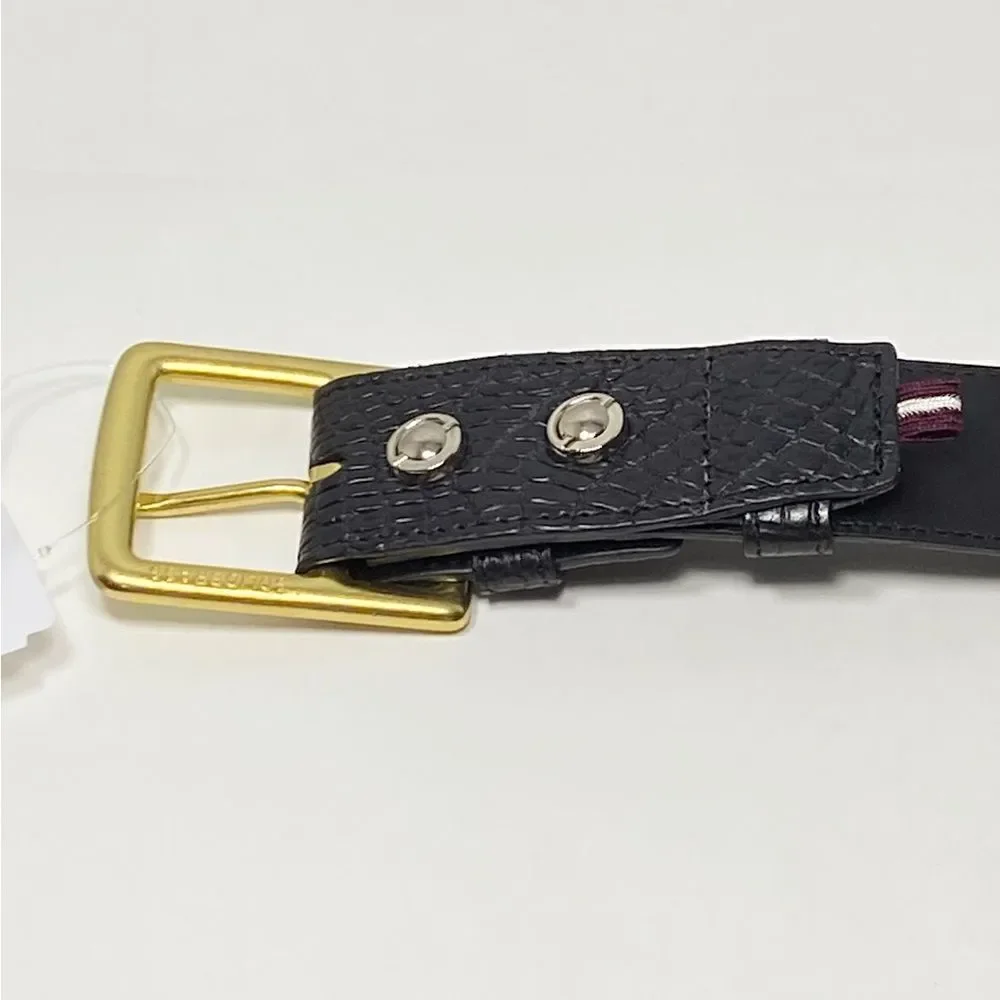 Grace Crocodile Center Bar Casual Adjustable Buckle Belt